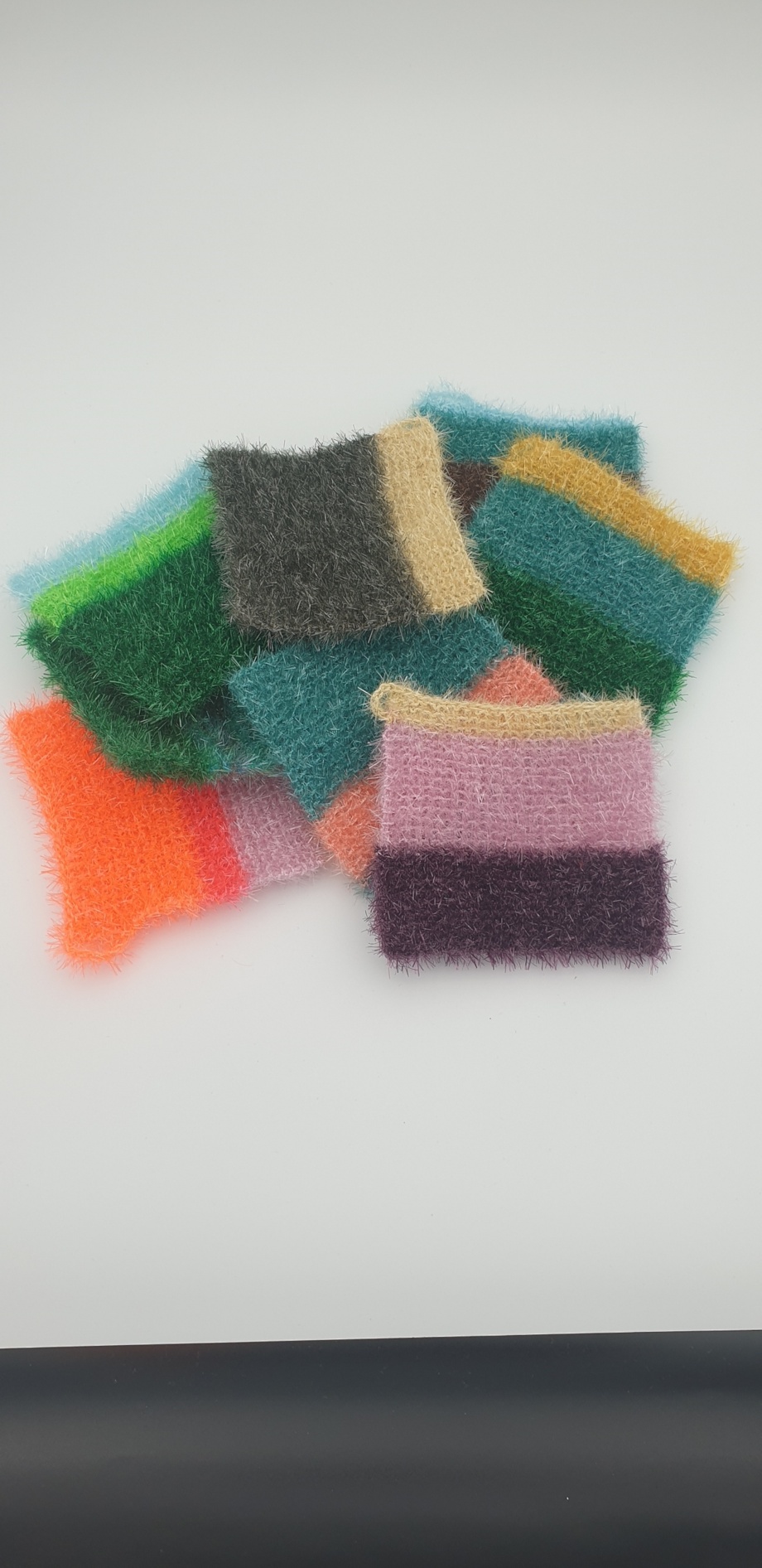 éponge tricotée