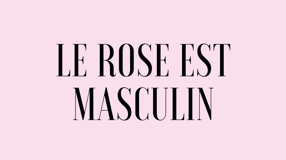 Le rose est masculin - court-métrage de fin d'étude de réalisation