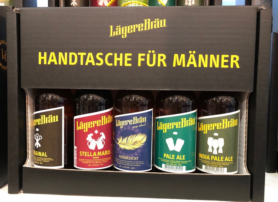 Bier-Handtasche Lägerebräu Wettingen