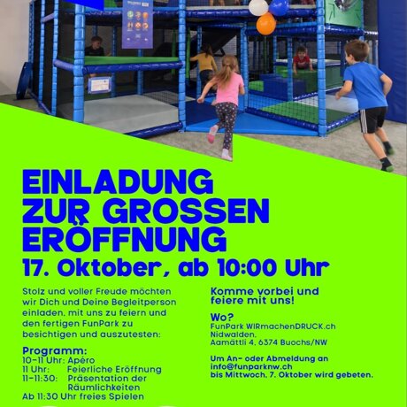 Tag der offenen Tür und grosse Eröffnung