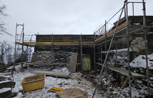 Gartenanlage für die Aussichtsplattform Ruine Sandegg, Salenstein