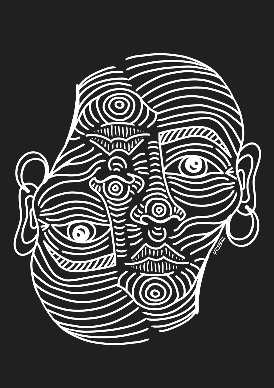 2Face Illustration KIM - A3 (Print)