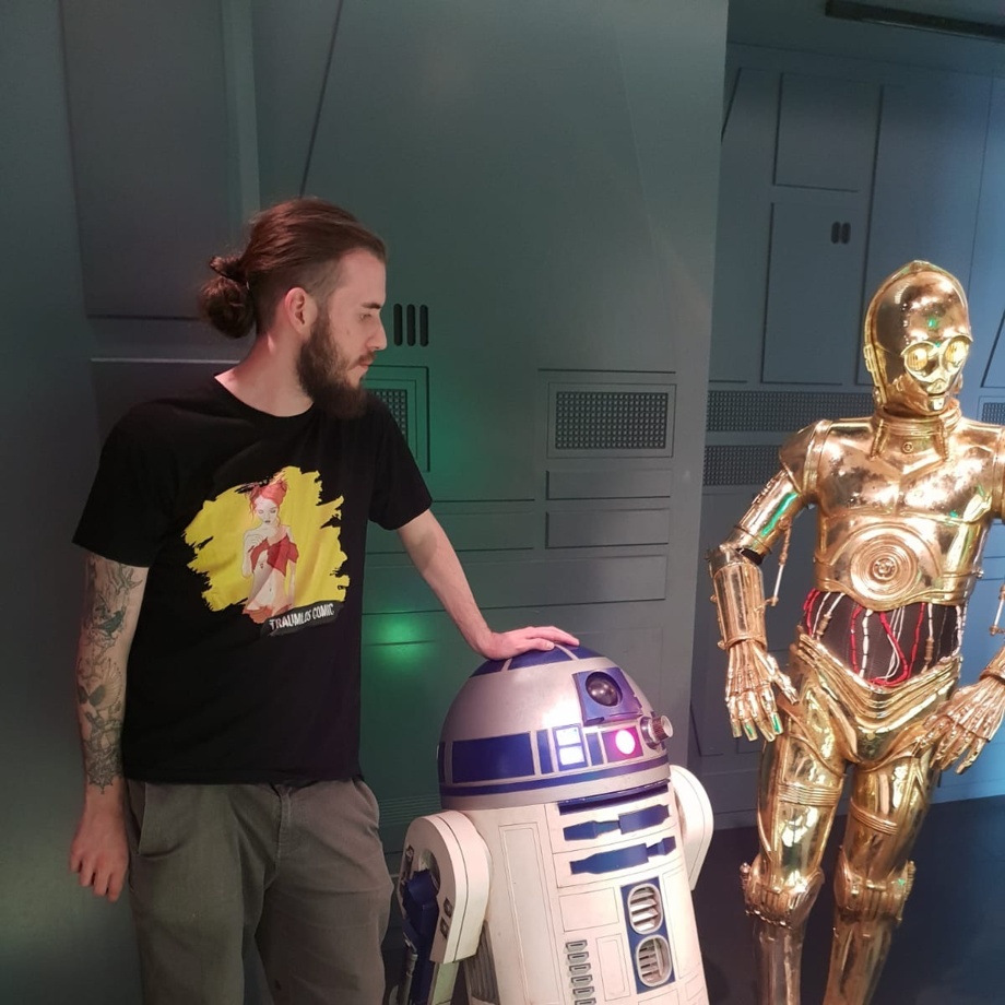 T-Shirt mit Comic Artwork