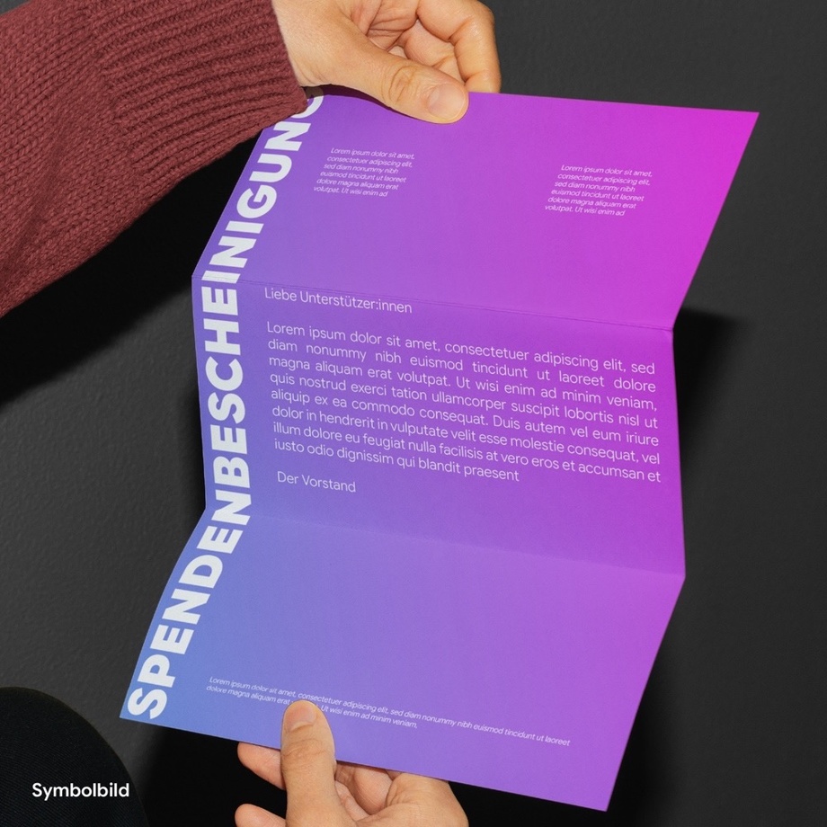 Spendenbescheinigung (inkl. vorheriger Stufen)