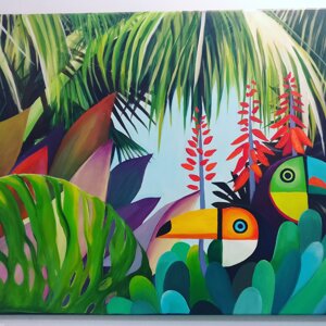 Tableau : La jungle des toucans