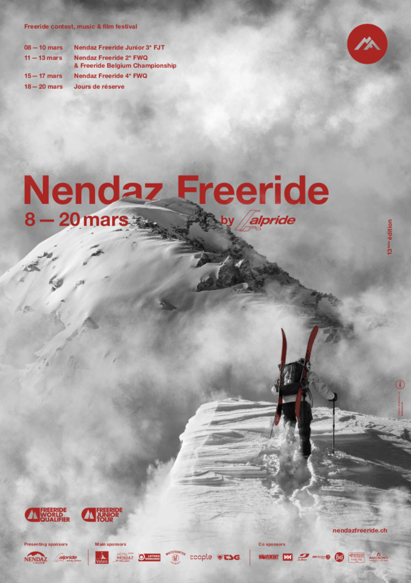 Une affiche Nendaz Freeride 2019