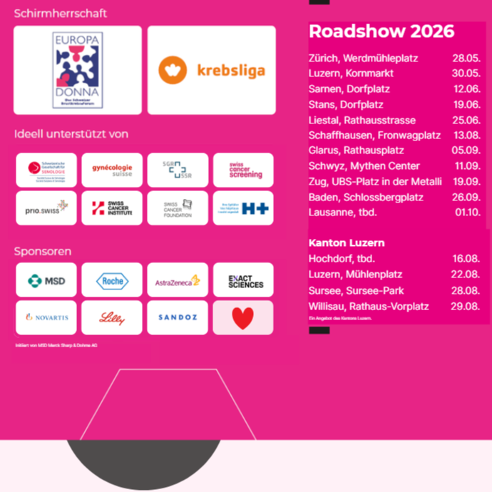 Firmenlogo auf dem PINK CUBE