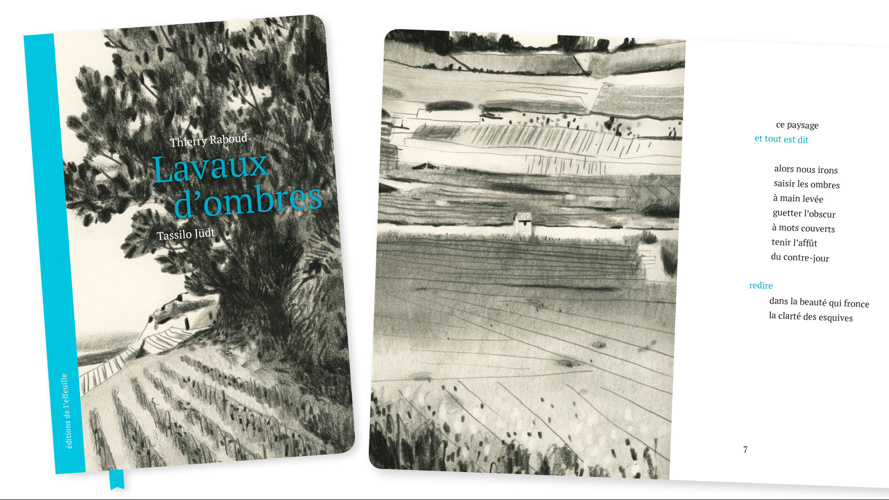 Lavaux d'ombres, un livre d'artistes qui marie l'illustration au poème