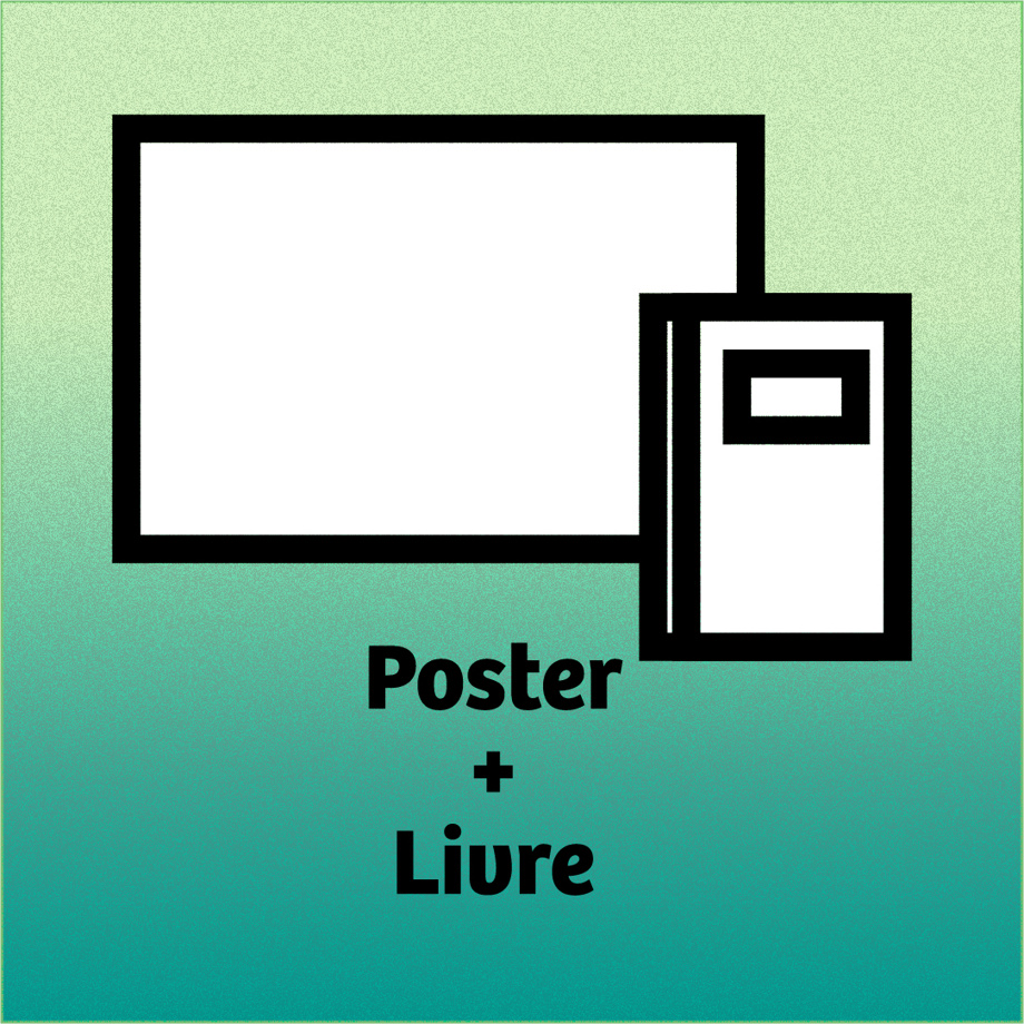 Poster Couverture  + Livre dédicacé