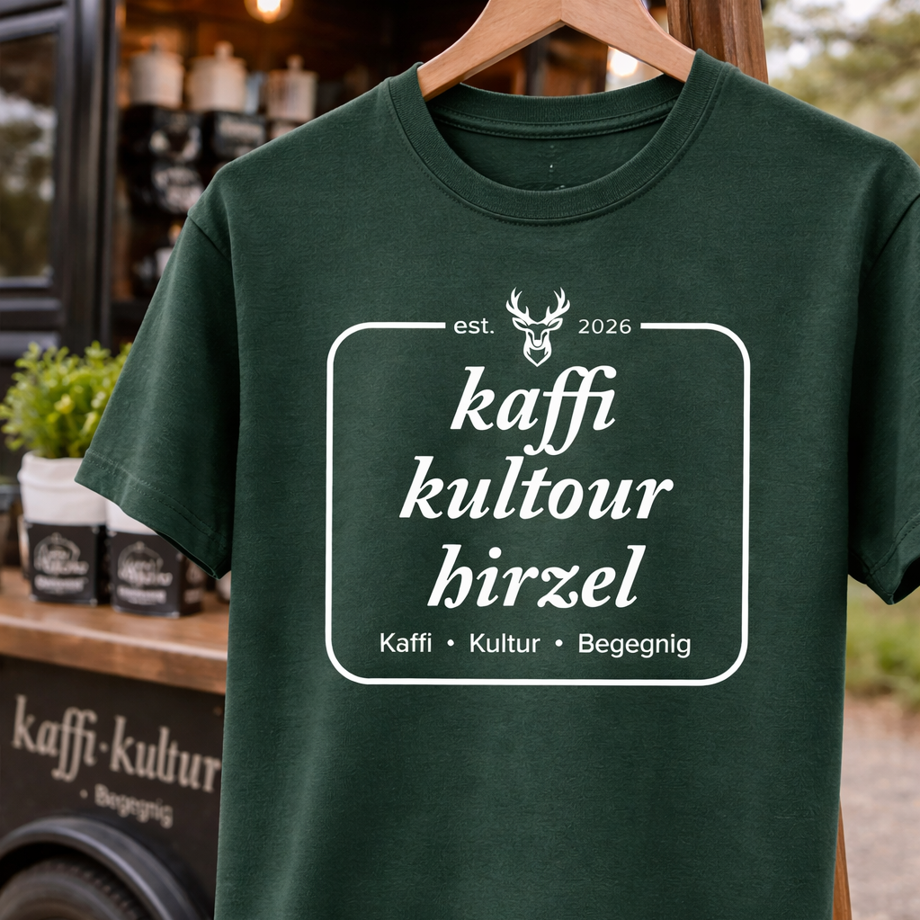 T Shirt mit Kaffi Kultour Logo