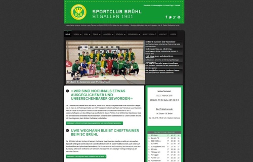 Neue Homepage für SC Brühl 