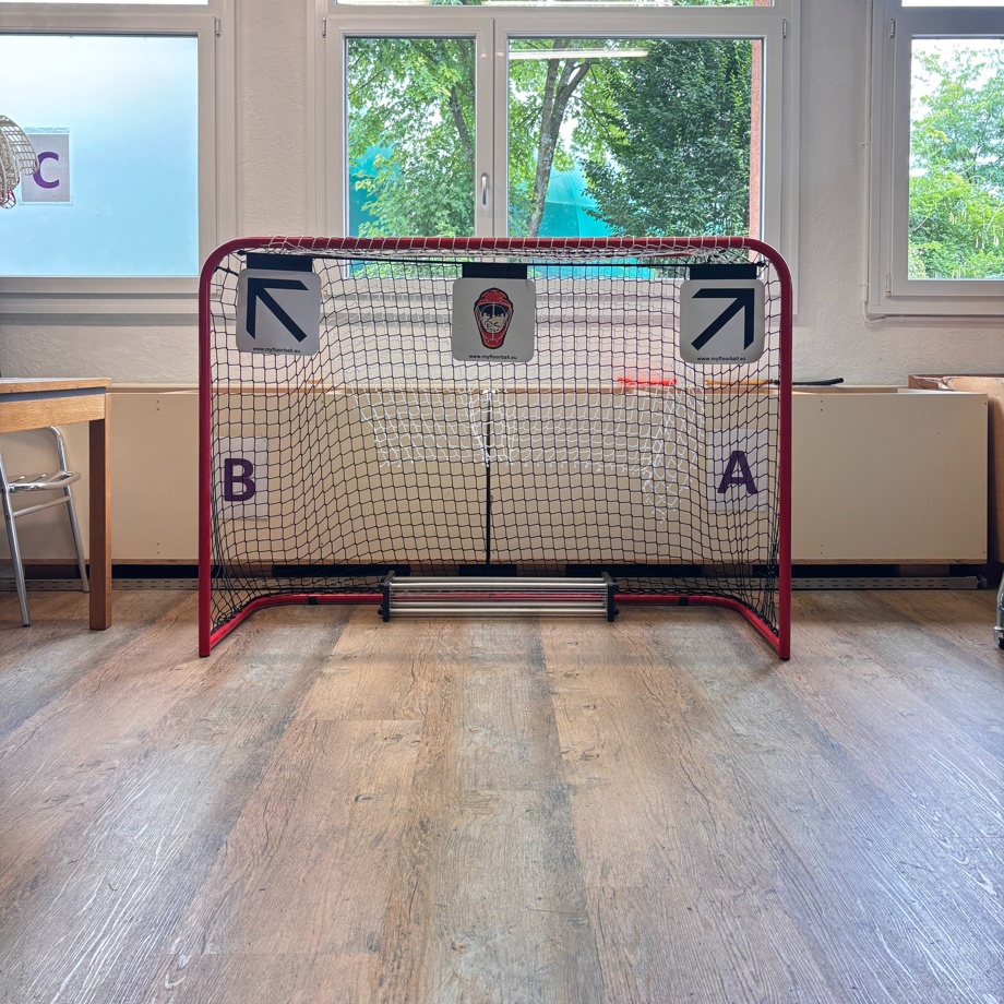 Teilnahme an Unihockey Challenge bei uns im Büro