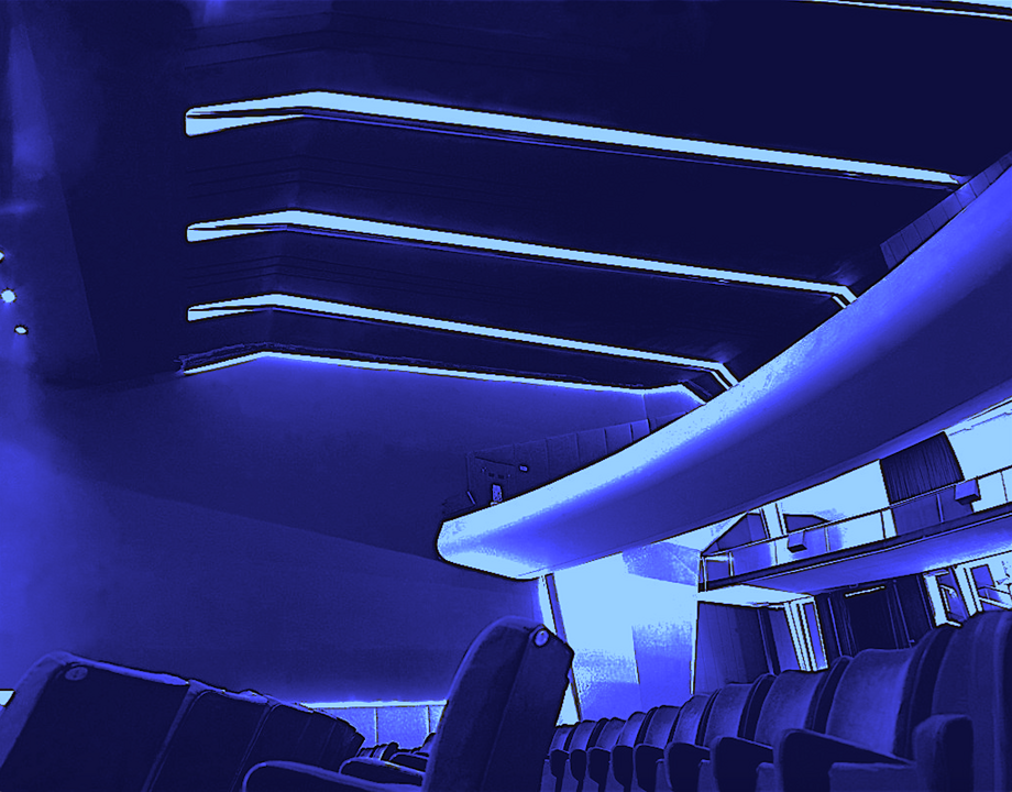 Poster A1 photo noir/blanc intérieur Plaza