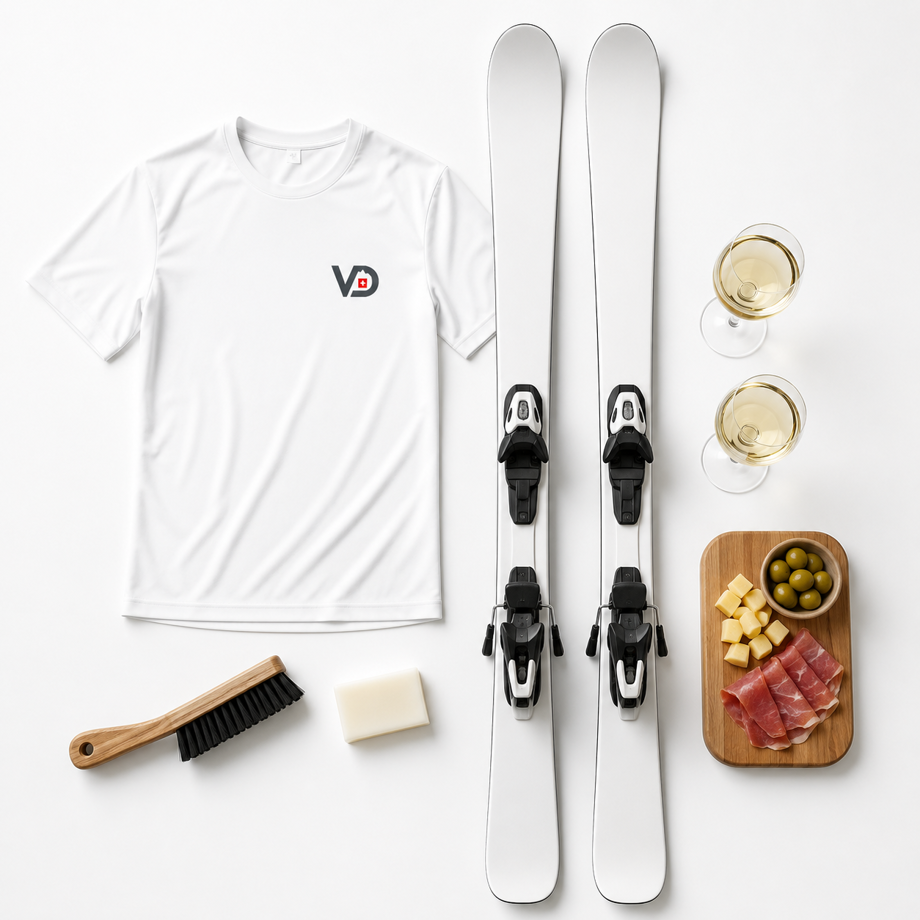 La totale : tee shirt exclusif "SKI FAST" + Préparation de tes skis + Apéro de fin de saison
