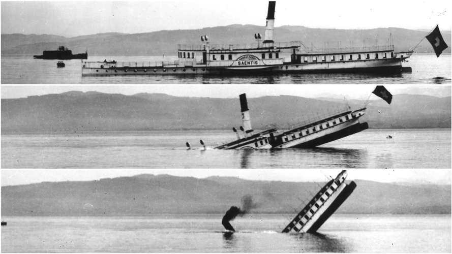 Bergung des Dampfschiff Säntis