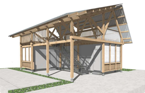 Provisorium Pfadiheim Schürwies Egg