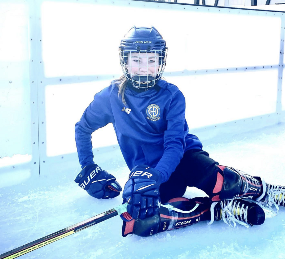 Eishockeyspielen mit mir