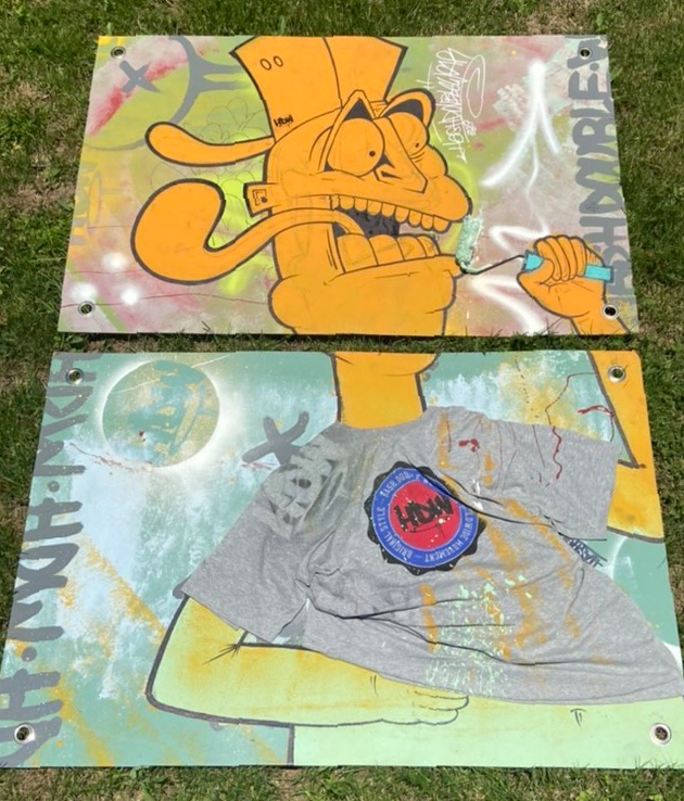 Oeuvre d'art "Le Bonhomme au rouleau d'argent"