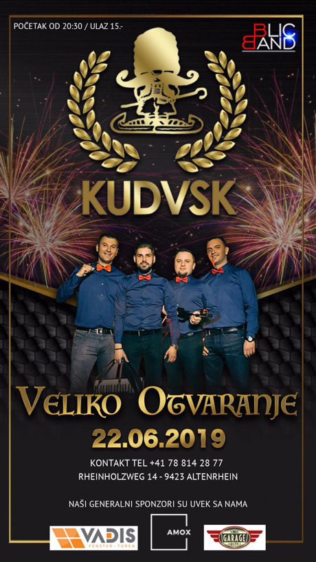 REMINDER - grosse Eröffnungsfeier!