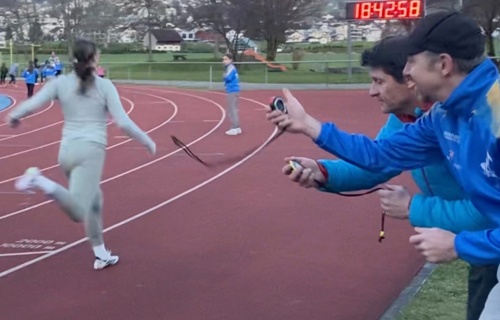 Mobile Zeitmess-Anlage für TV Ibach