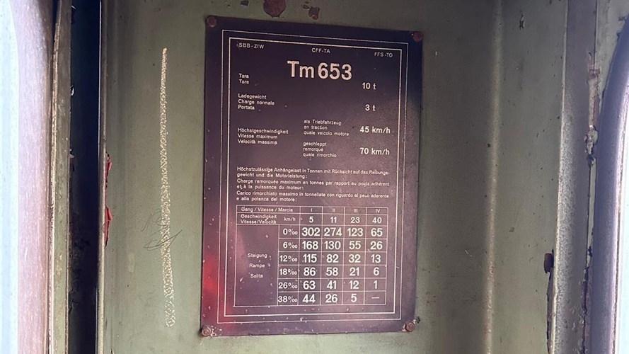 Übernahme Baudiensttraktor Tm II 653