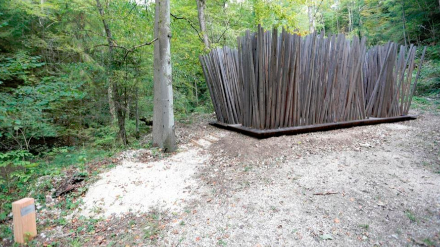 Das Ohr - Neue Installation auf dem Holzweg Thal