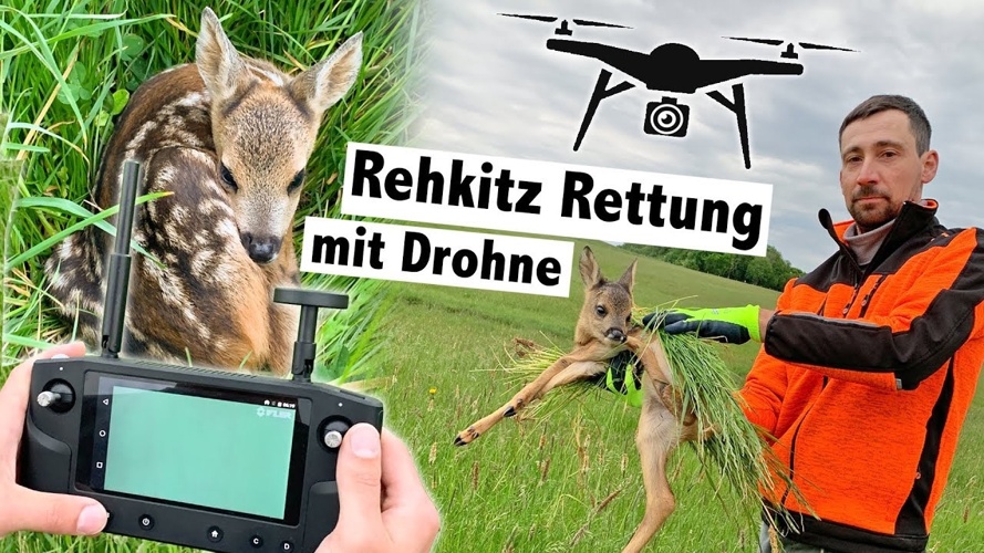 Eine Drohne für die Rehkitz - und Personensuche (Vermisste)