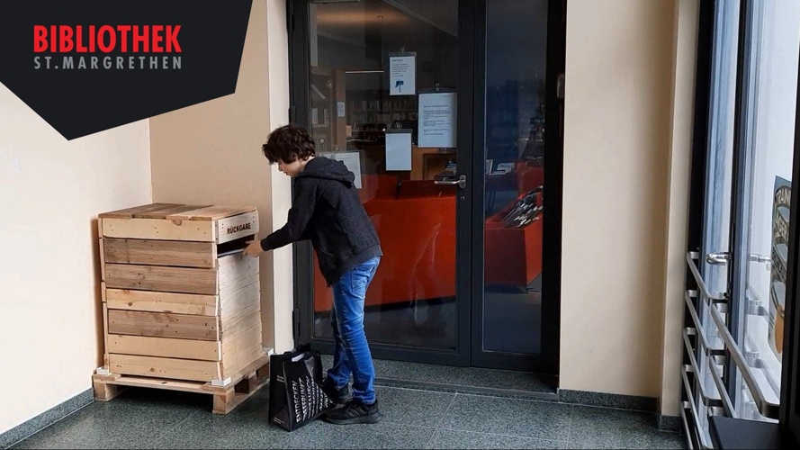 Medienrückgabebox für die Bibliothek St. Margrethen