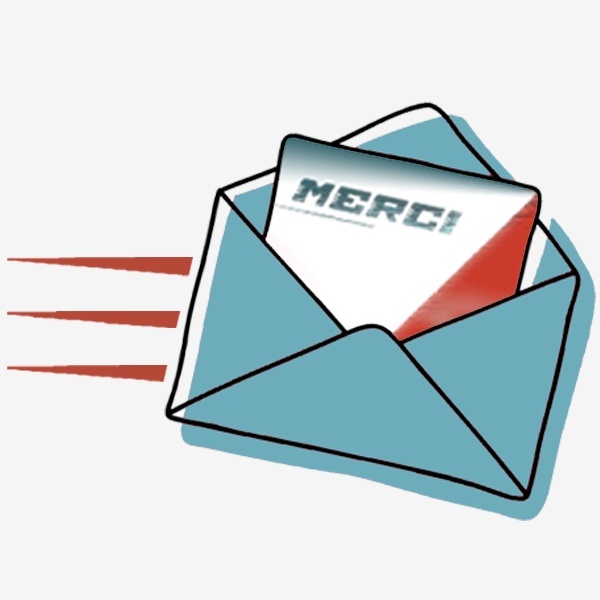 Carte de remerciement