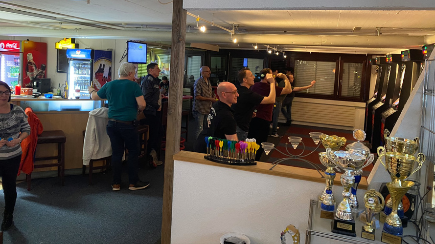 Support für den Otter Darters Dartverein