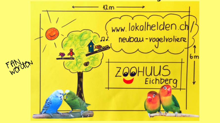 Neubau Vogelvoliere im Zoo Gnadenhof Eichberg