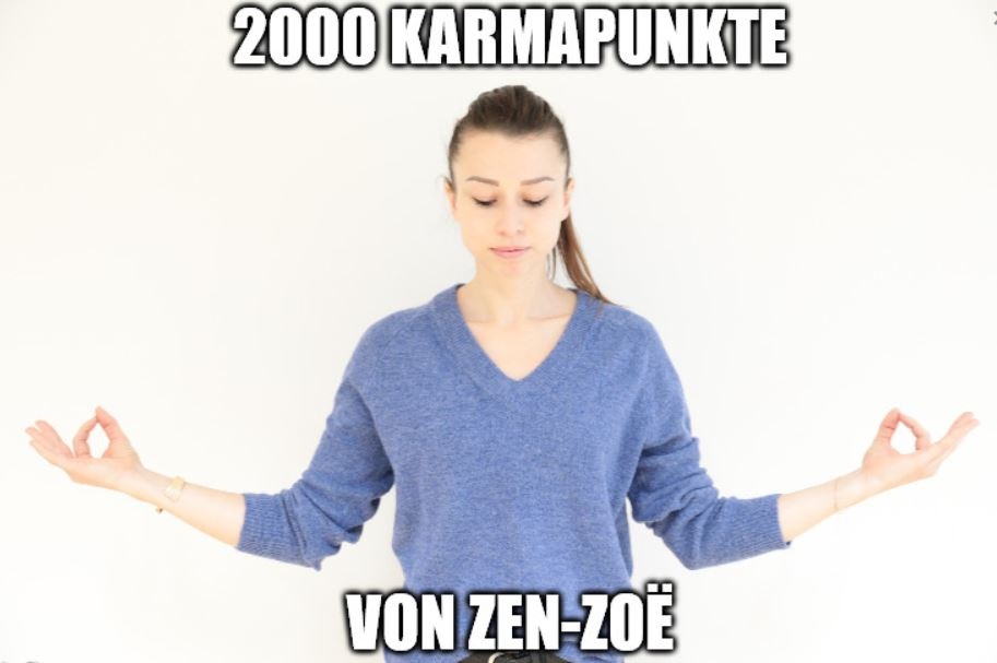Zertifikat für 2000 Karma Punkte