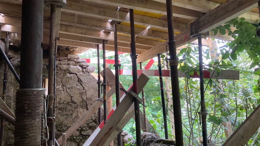 Gartenanlage für die Aussichtsplattform Ruine Sandegg, Salenstein
