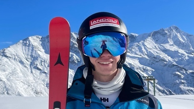 Unterstütze Dominik Landolt auf dem Weg als Skialpin-Rennfahrer