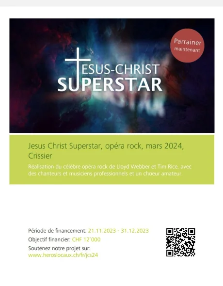 Lancement de notre crowdfunding Jesus-Christ Superstar