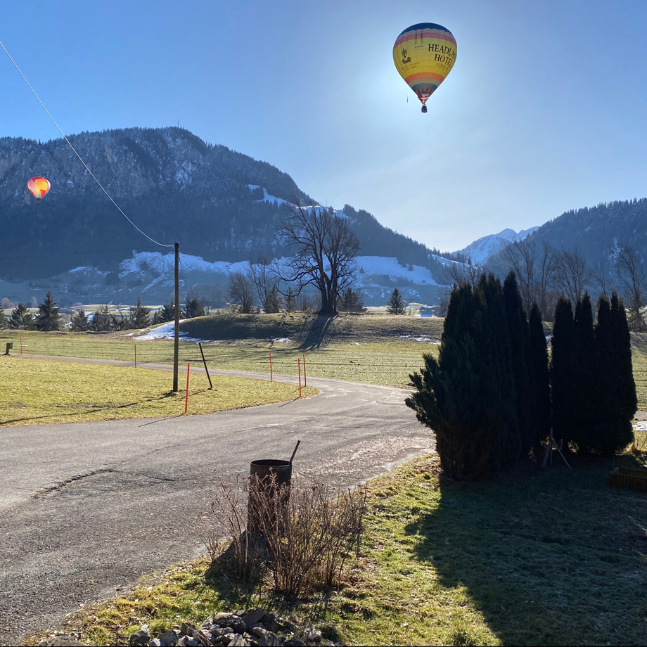 Un vol en montgolfière avec le comité