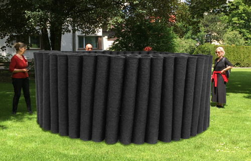 VISUS - Kunstinstallation von ap7 für die Bad RagARTz 2021