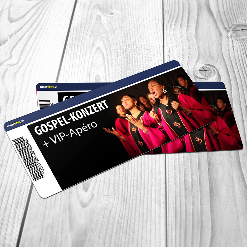 2 Gospel-Konzert-Ticket mit VIP-Apéro