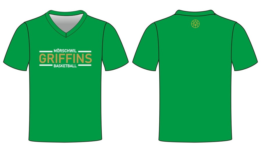 Exklusives T-Shirt der Mörschwil Griffins in Grün