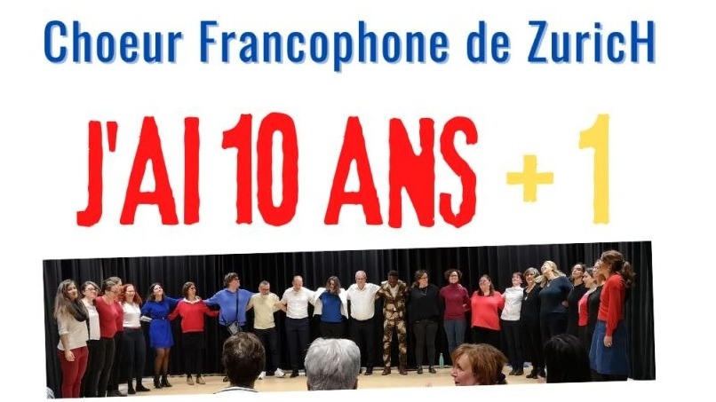 10 jähriges Jubiläumskonzert der Choeur Francophone Zürich