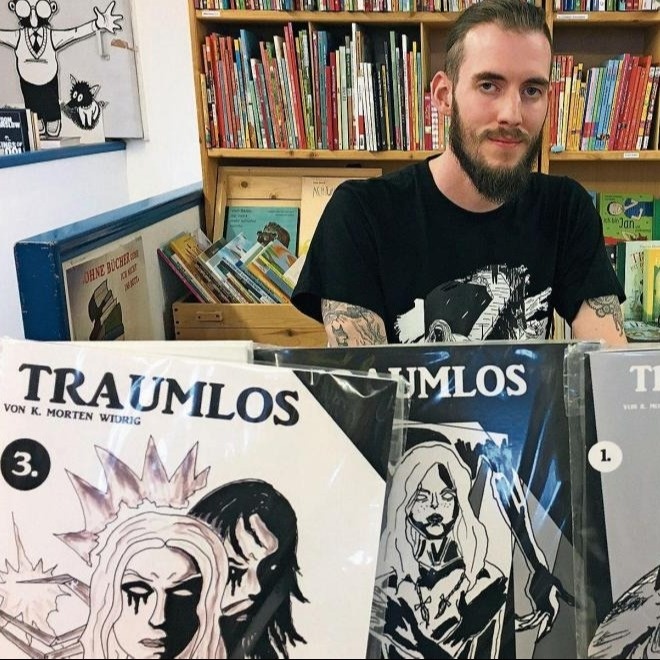 Werbung für "Traumlos Comics"