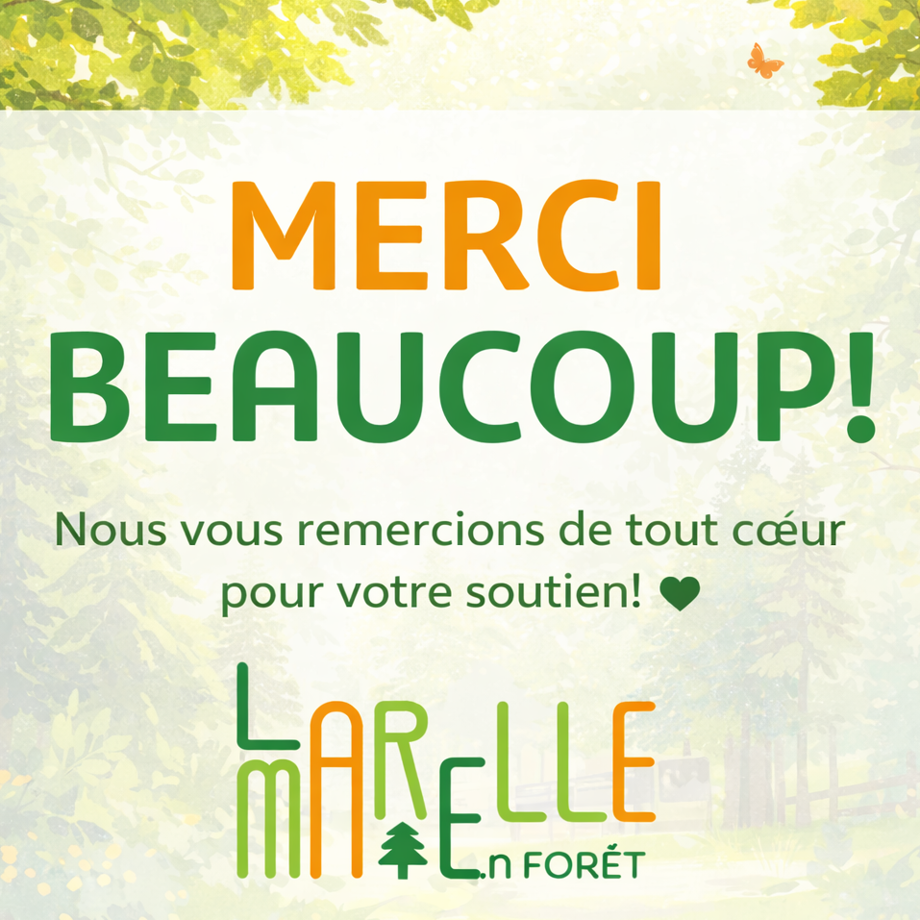 Remerciement La Marelle en Forêt