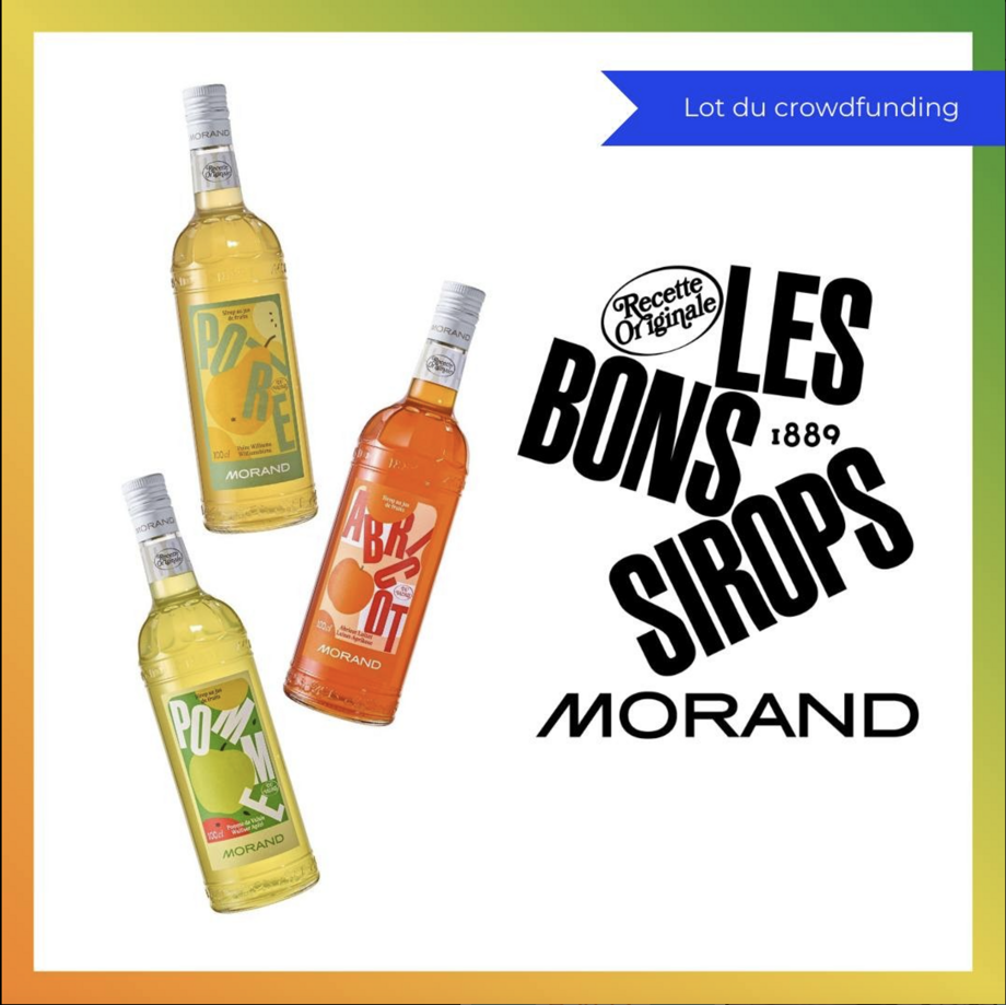 Duo de bouteilles de Sirop Morand + affiche dédicacée + carte postale