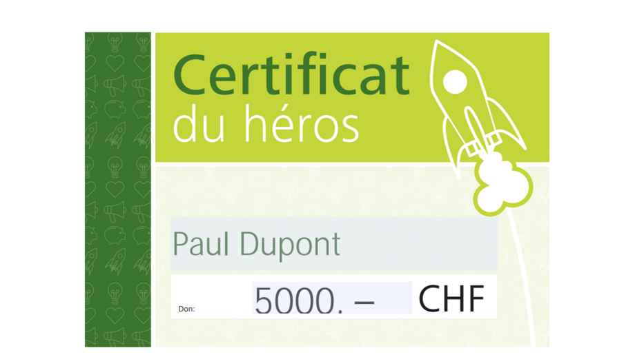 Ein Heldenzertifikat / Pressekonferenz