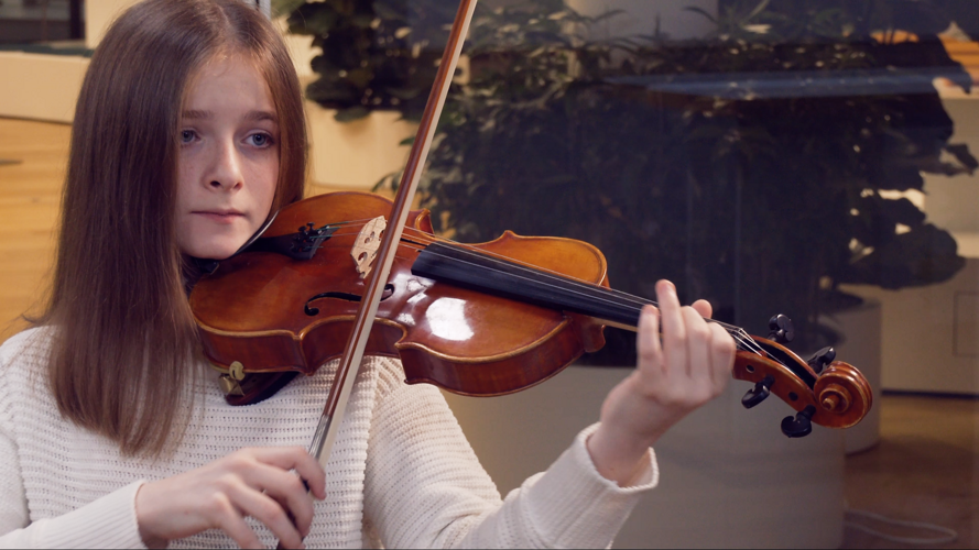 Violinenunterricht für Alisa Lehmann