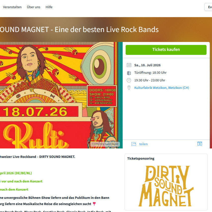 TICKETSPONSORING auf Eventfrog Ticketportal