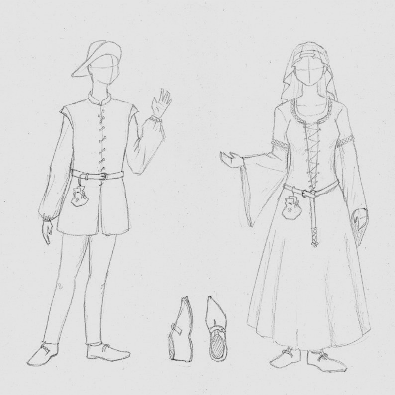 Tenue médiévale complète sur mesure