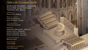 Nabucco de Giuseppe Verdi à la Cathédrale de Lausanne