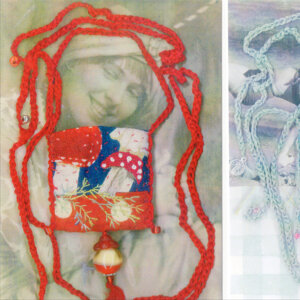 Herzling auf Collage - Postkarte im Format A6