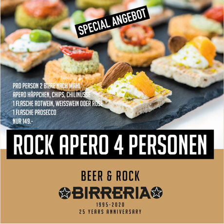 ROCK APERO 4 PERSONEN